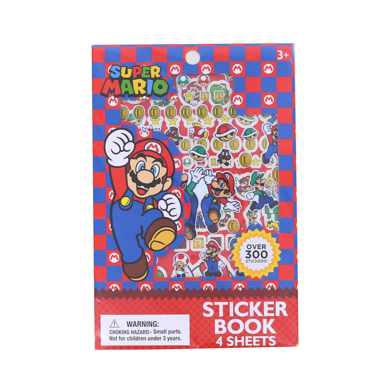 Super Mario Sticker Book | 4 Sheets | Over 300 Stickers